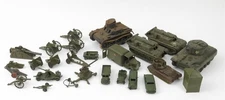 Vintage Military Vehicles & Accessories Large Lot Dinky Toys, Britain Plus
