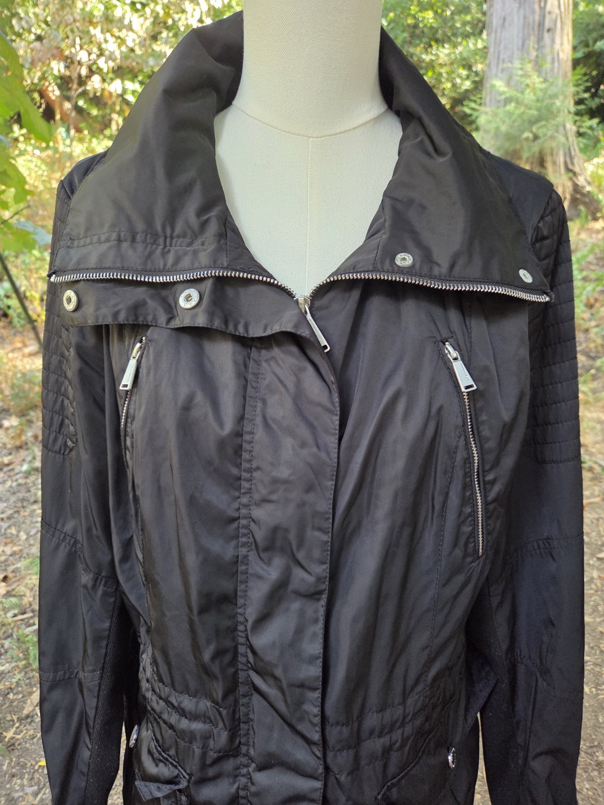 BCBGeneration Black Utility Jacket Full Zip Hoode… - image 4