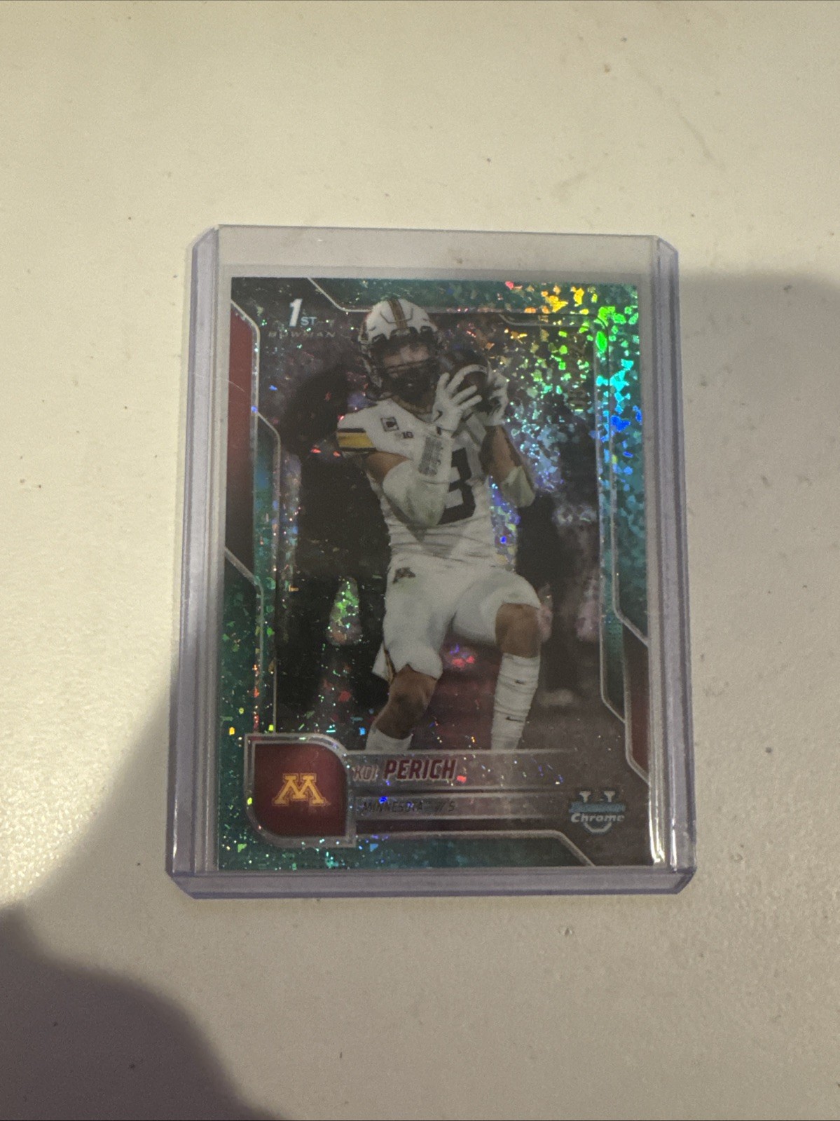 2025 Bowman University Chrome - Koi Perich #116 Aqua Mini-Diamond /325 #3716