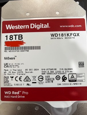 WD 18TB RED Pro NASware 3.0 3.5