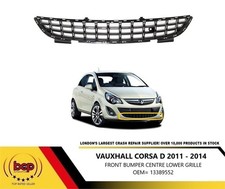 VAUXHALL CORSA D 2011 -  2014 FRONT BUMPER LOWER BOTTOM GRILLE NEW HIGH QUALITY 