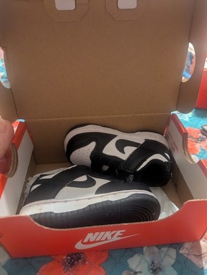 Nike Dunk Toddler Size 4C White & Black