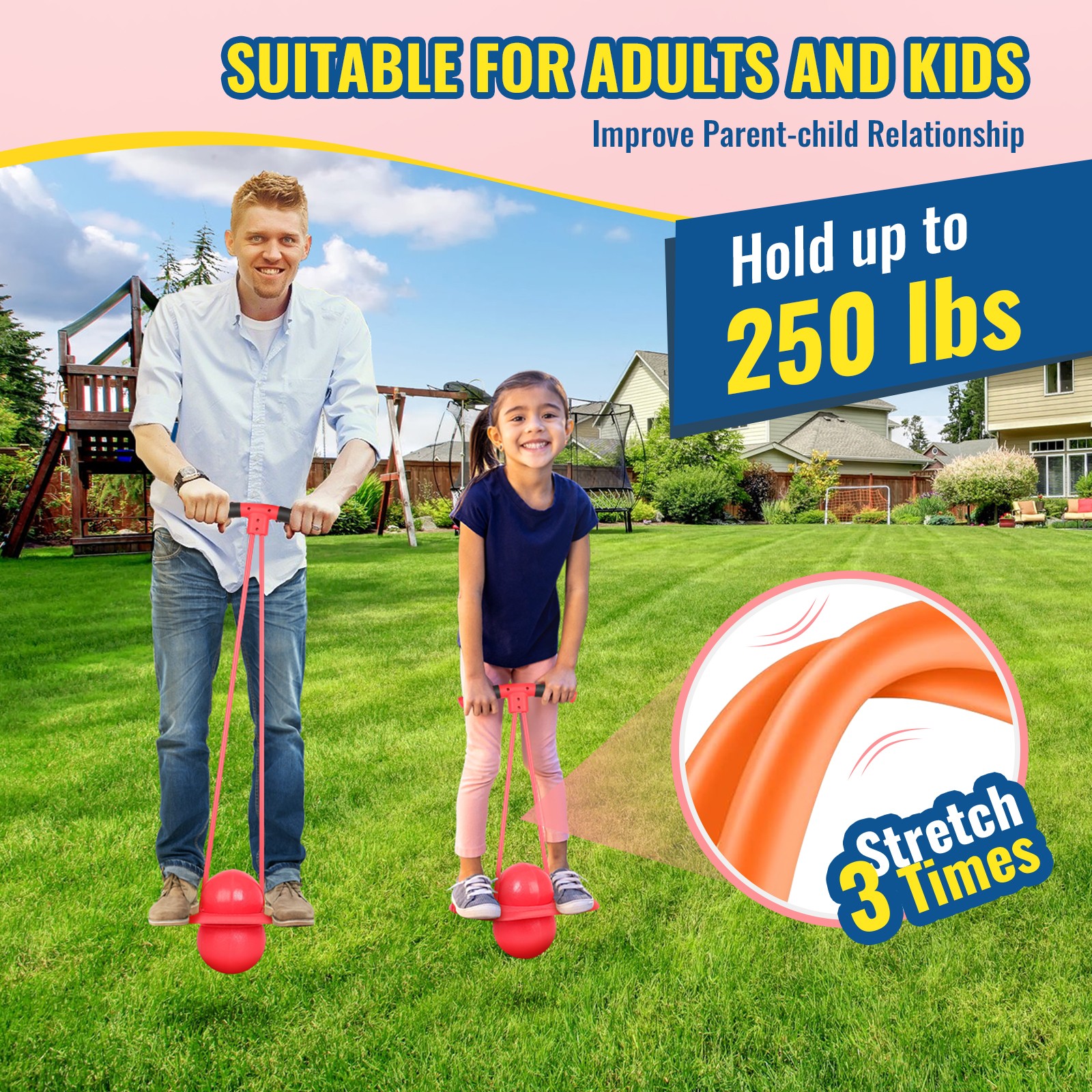 Kids Pogo Ball - Bounce & Play Hopper Ball for Age 5+,Sturdy Pogo Stick for Kids