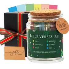 Bible Verse Jar, Christian Christmas Gift for Men, Bible Prayer Scripture Hop...