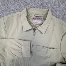 FIGS FIGSPRO Lab Jacket Men Large Olive Green Full Zip Medical Doctor Scrub Coat