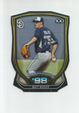 2015 Bowman Chrome Bowman Scouts Top 100 Die Cut #BTP98 Matt Wisler 91/99