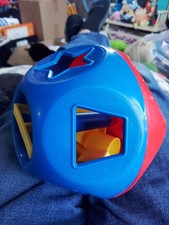 VINTAGE Tupperware Tuppertoys Shape O Sorter - 10 Shapes COMPLETE