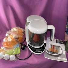 Baby Brezza One Step Food Maker Deluxe Steam Blend Pouches TESTED WORKING