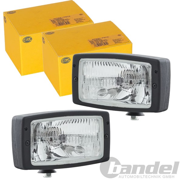 2X Hella Scheinwerfer 12V 24V Scheinwerfer Satz | 1AD 996 018-197-image