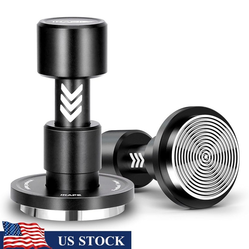 Espresso Tamper W/ Interchangeable Springs Click Auto Return Self Leveling New