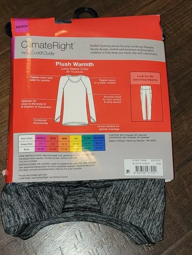ClimateRight By Cuddl Duds Women's And Women's Plus Plush Warmth Base Layer Top Sizes Xs To Xxl 9a032ca5 De77 4785 A57f 61dc4e621a20.82a22c68eb605d6ec9c7aed0f5c23966