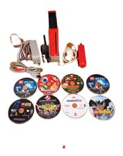 Nintendo Wii Red Console Bundle 9 Games Super Mario Bros. Donkey Kong