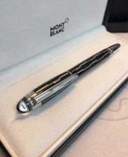 Montblanc Meisterstück Classic Black Ballpoint Pen  Silver Trim