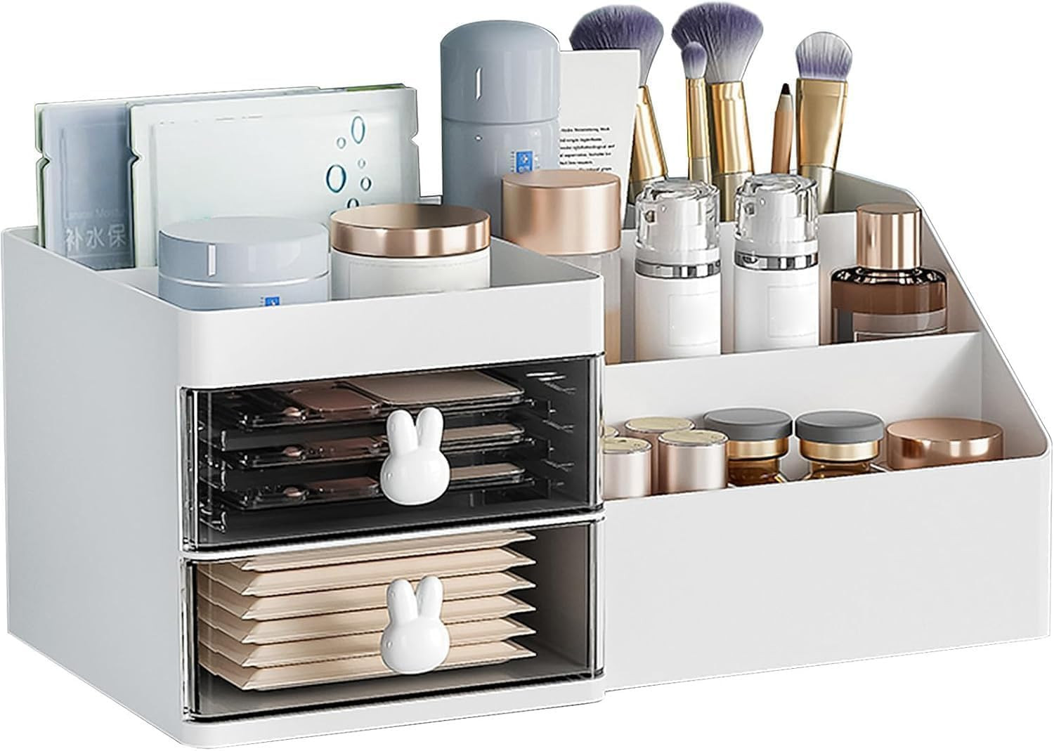 Idea Regalo: Organizer Trucco Grande 2 Cassetti per Donna e Ragazza