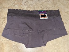 NWT MAIDENFORM Dream Cotton Stay Put Comfort Boyshort Panty Large 7