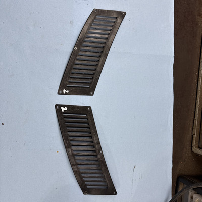 1970 Ski-doo Alpine Vintage snowmobile Hood Vents Left And Right # 2