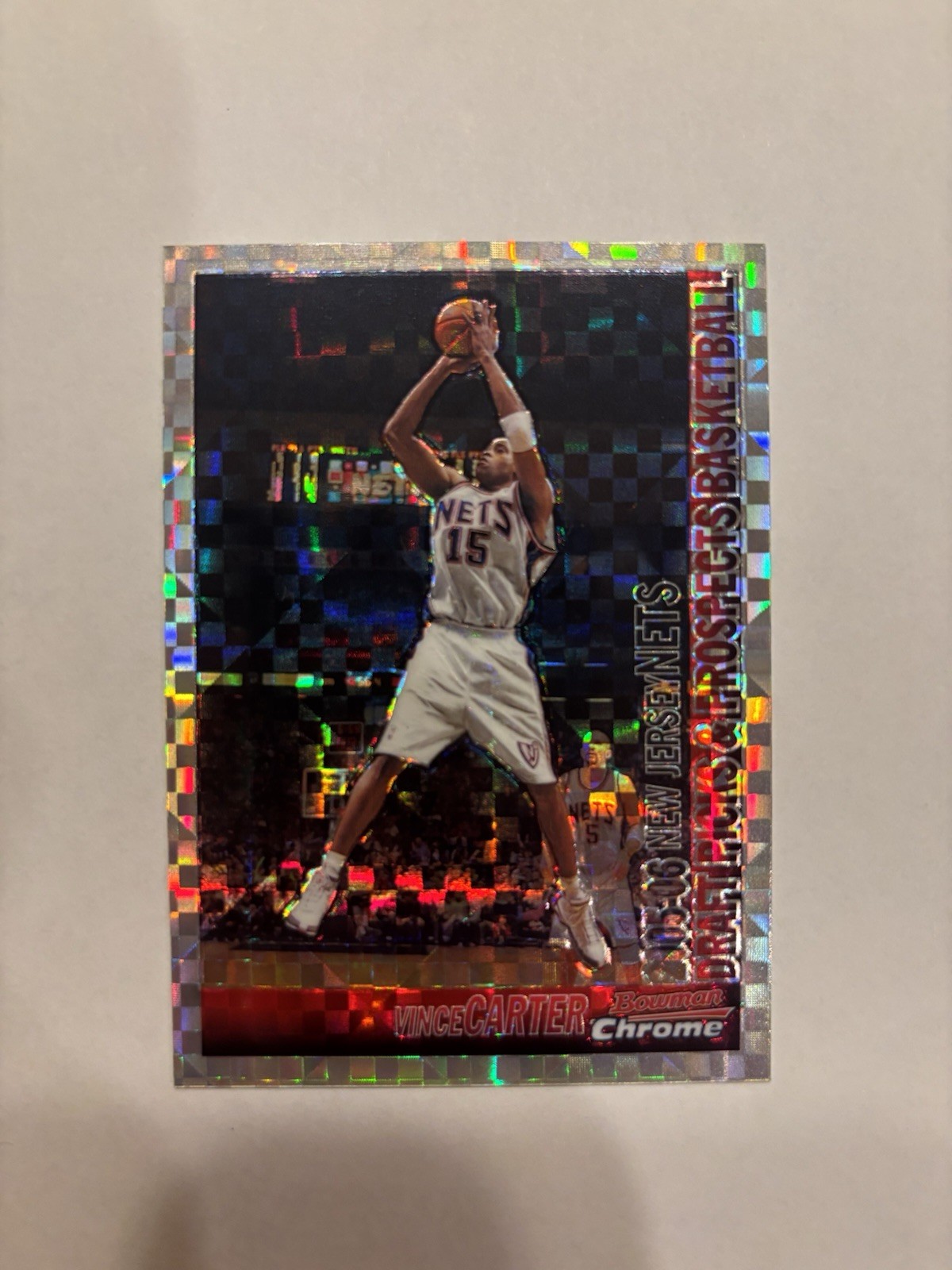 2005-06 Bowman Draft Picks & Prospects - Vince Carter #55 Chrome X-Fractor /150