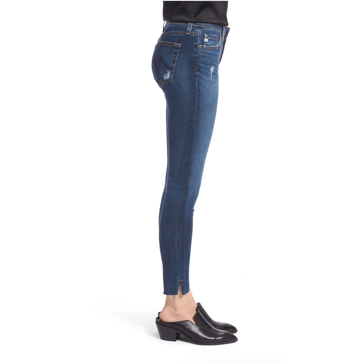 AG DENIM The Legging Ripped Ankle Skinny Denim Jeans // 27R thumbnail 2