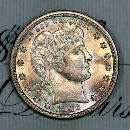 * 1916-D * SOLID+ GEM BU MS BARBER QUARTER * FROM ORIGINAL COLLECTION