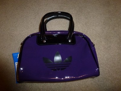 New in Plastic Adidas Originals Adicolor Mini Bowling Trefoil Bag JX0248 Purple