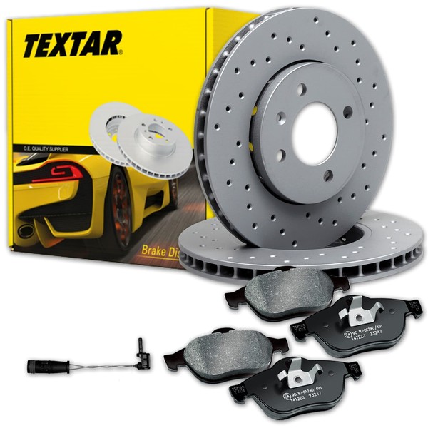 Textar Bremsscheiben 344Mm + BelÄGe Vorne Passend FüR Mercedes R172 SLC SLK-image