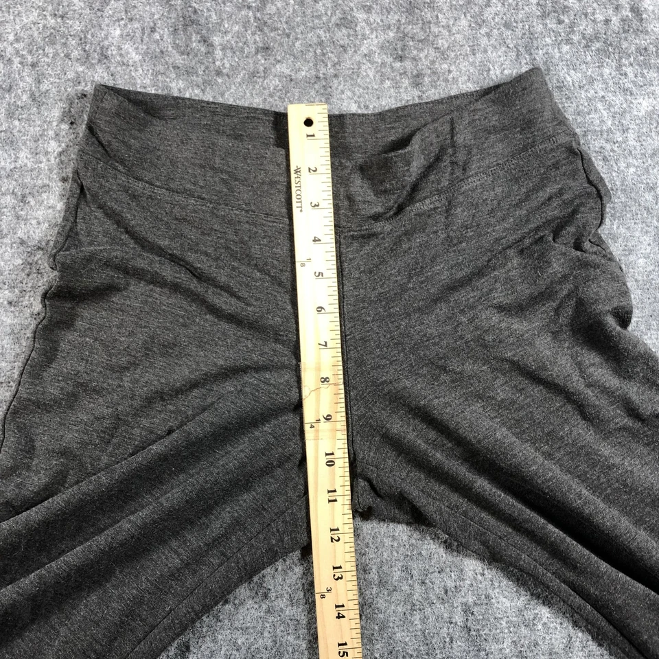 Soma Pants Womens Small Gray Wide Leg Lounge Yoga Stretch Comfy Pull On Soft - Image 4 of 4