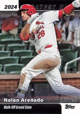 2025 Topps Series 1 Nolan Arenado Greatest Hits Insert #GH-5 CARDINALS 8/21/24