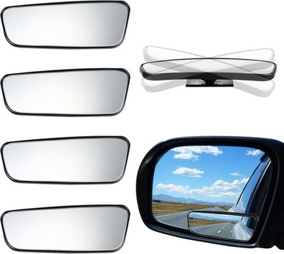 4PCS Blind Spot Mirror Convex Side Rear View for Car SUV Trucks Universal Use