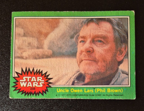 1977 Topps Star Wars #238 Uncle Owen Lars (Phil Brown) — TAG (grade unconfirmed)