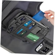 Multi-Purpose Car Visor Organizer with Sun Glass Holder  Card Holder,PU