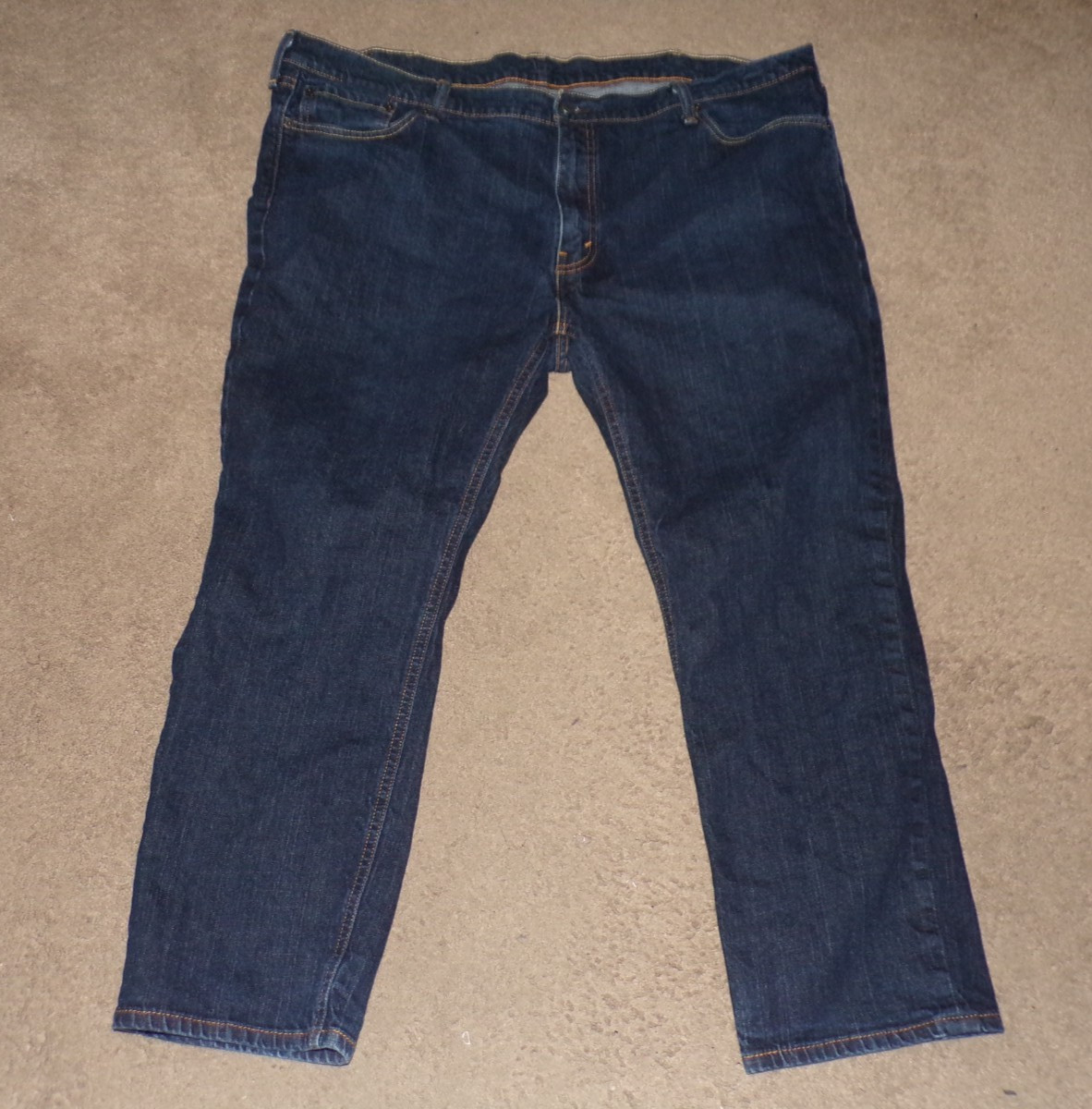 Levi Levis 541 Athletic Taper Mens Dark Wash Stretch Jeans Size 48 X 30 Red Tab