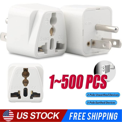 #ad 500 European EU To US American Adapter Plug Converter Euro Asia to USA wholesale $407.48