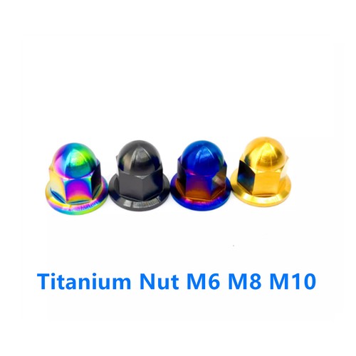 M6 M8 M10 Titanium Nut Acorn Dome Cap Hex Head Nuts for Bolt Screw Gr5 Fasteners - Afbeelding 8 van 18