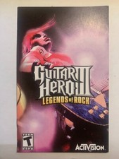 Guitar Hero 3 III Legends of Rock PS2 Playstation 2 MANUAL ONLY