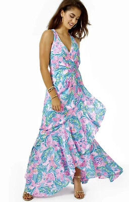 Lilly Pulitzer Taylee Maxi Dress Gimme The Juice Maxi | eBay