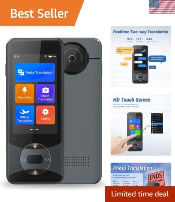 Language Translator Device 144 Languages AI Voice Translator W10 with 3.0 inc...