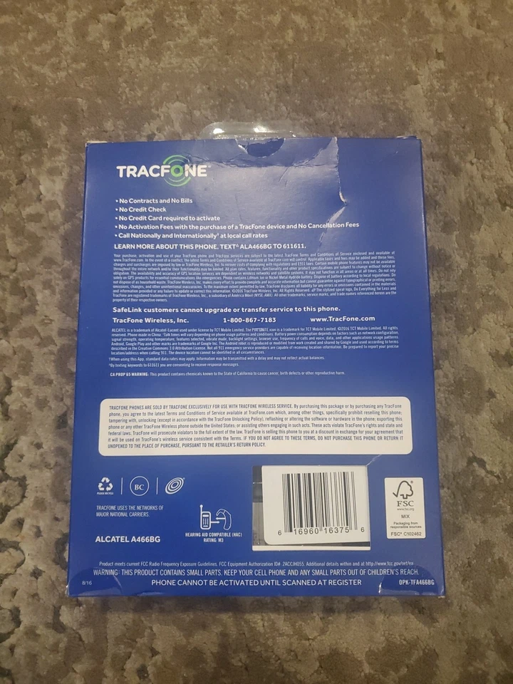 TracFone Alcatel PIXI UNITE 4G LTE Android Phone NEW IN BOX - Image 3 of 3