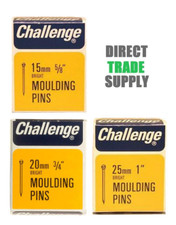 Challenge Bright Steel 30g Moulding Pins Veneer - 15mm | 20mm | 25mm Box Pack