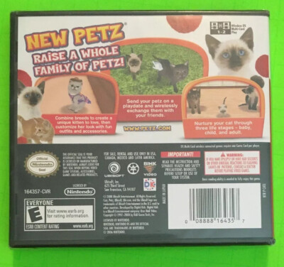 ❤️VERY RARE NEW - Petz Catz Clan Nintendo DS 2008 Video Game