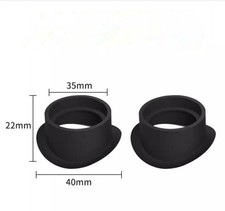 2PC Inner Diameter 3.5cm Soft Rubber Eye Guard Microscope Eyepiece Eye Cups