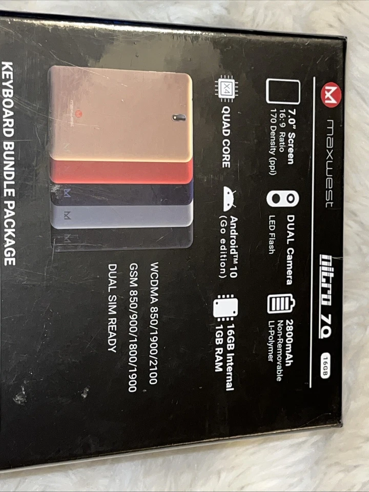 Maxwest Nitro 7Q 16gb Bundle Case Keyboard Earphones - Image 3 of 4