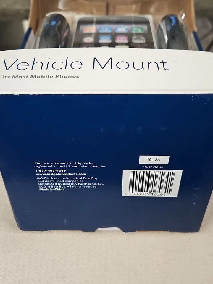 New Insignia Vehicle Mount  iPhone, Samsung, Fits Most Smartphones NS-MVMU5 - Image 4 of 4
