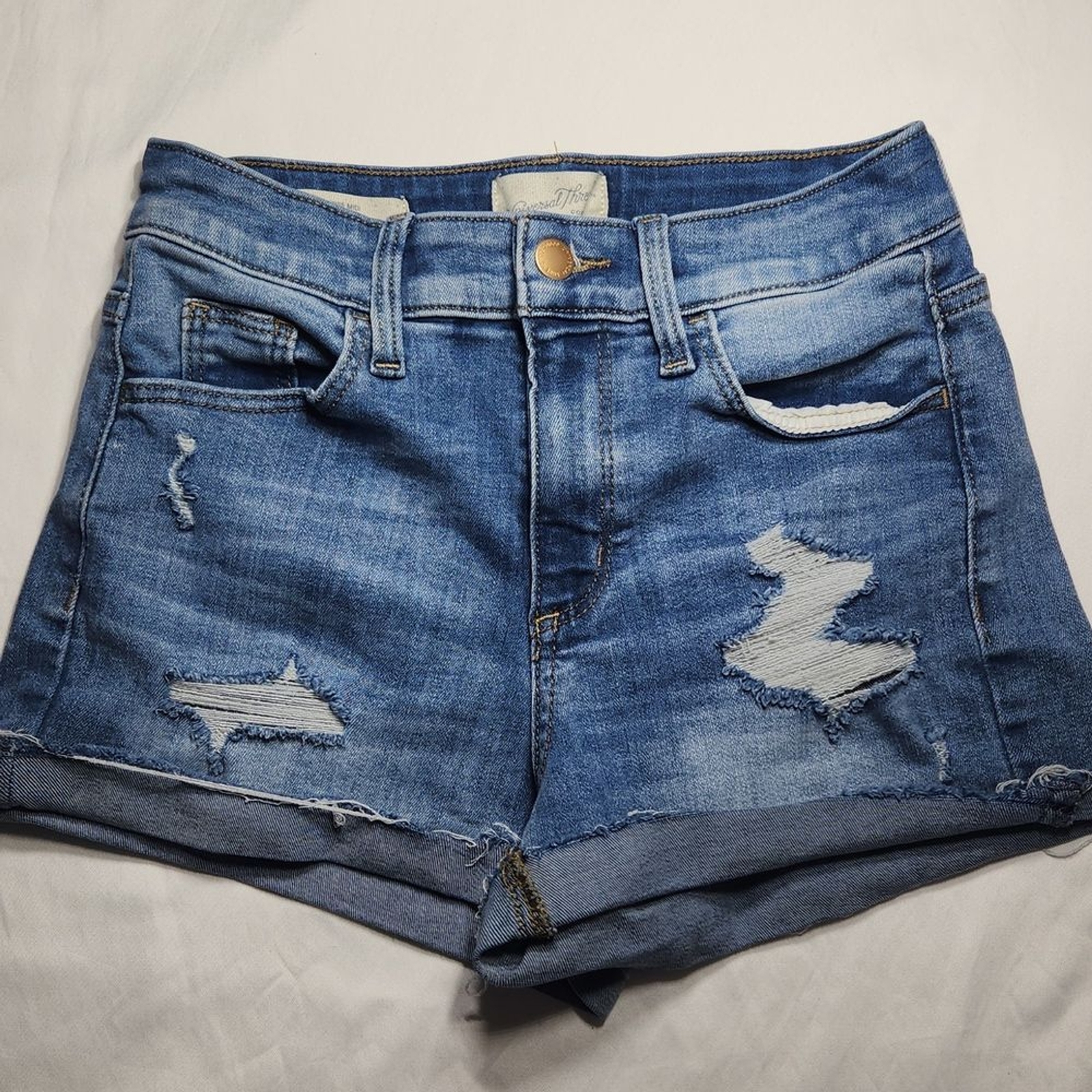 Universal Thread High Rise Midi Distressed Jean S… - image 3