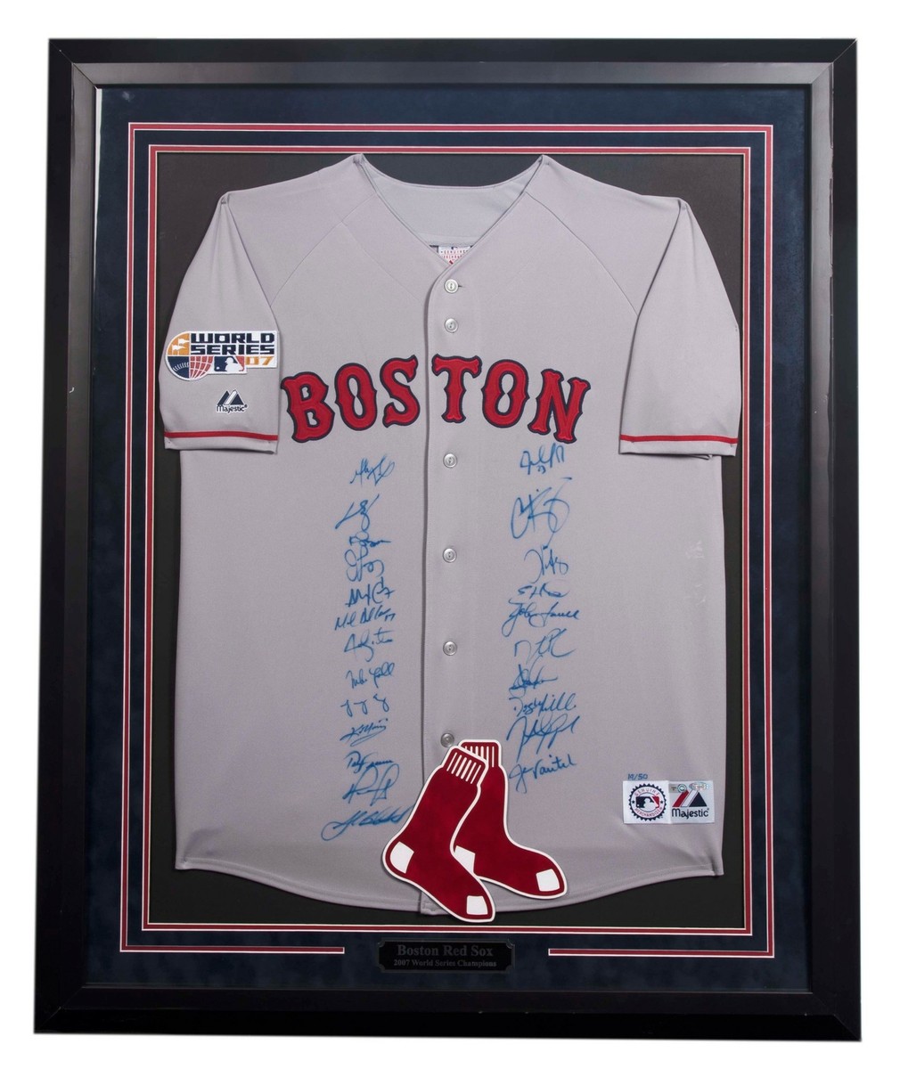 Beautiful 2007 Boston Red Sox Team WS Champs Signed World Series