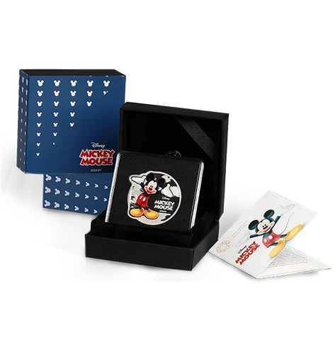 PAMP MMTC Disney Mickey Mouse 1 oz Colorized Silver Coin (Capsule, Box, Coa)