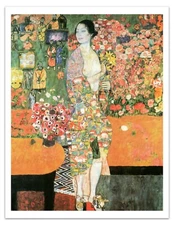 Gustav Klimt THE DANCER (1916–1918) Vintage Painting 17x22" Premium Art Print