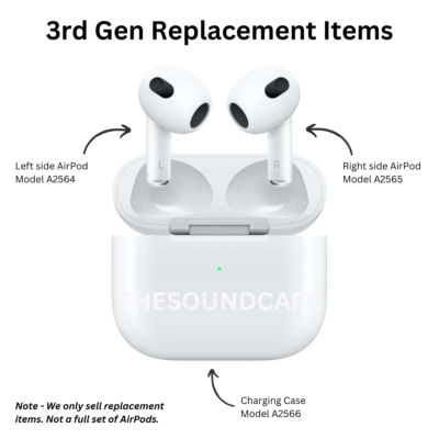 Apple AirPods 3rd Generation - Replacement Right Side Ear Only