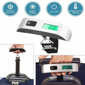 Portable Travel LCD Digital Hanging Luggage Scale Electronic Weighting 50kg 10g