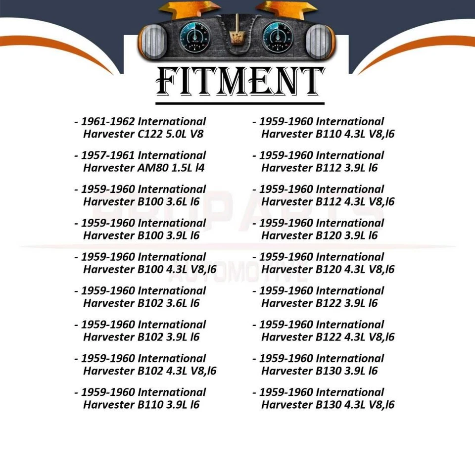 Manguera de freno trasera Sunsong 2x para 1959 1960 International Harvester B122 3,9 L Foto 4 de 4