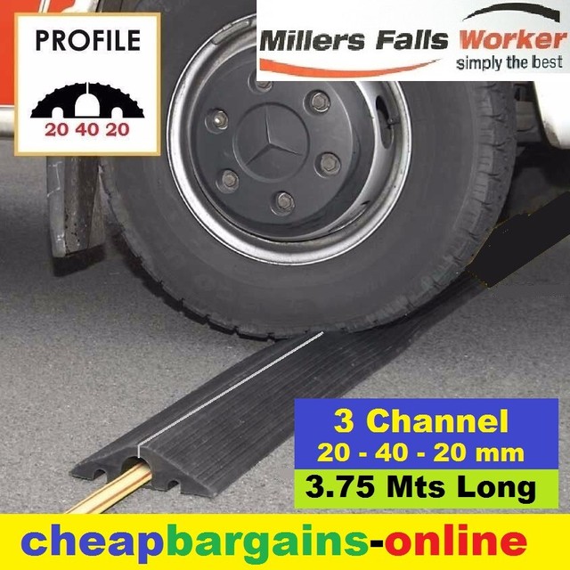 3 Channel Cable Protector Hose Drive Over 20mm 40mm 20mm Channels 3.75